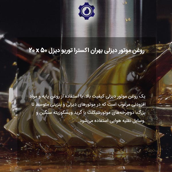 روغن موتور دیزلی بهران سوپر توربو ران 20w50