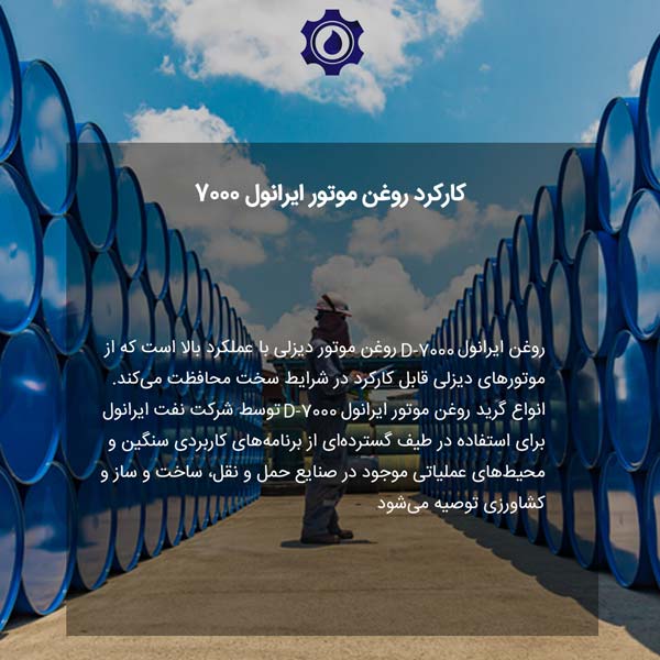 کارکرد روغن موتور ایرانول 7000