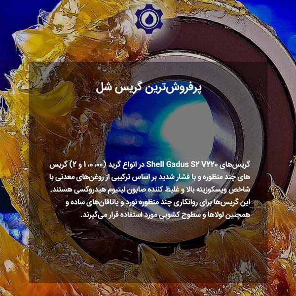 پرفروش‌ترین گریس شل، SHELL GADUS S2 V220 