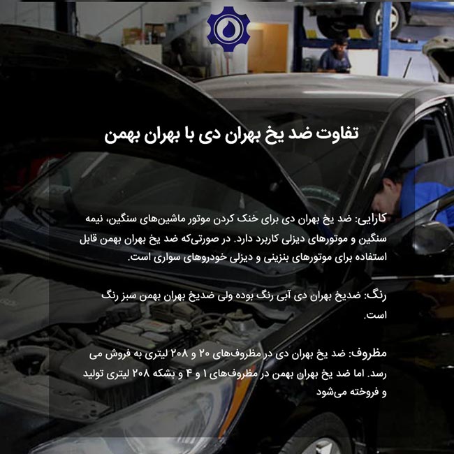 تفاوت ضد یخ بهران دی با بهران بهمن