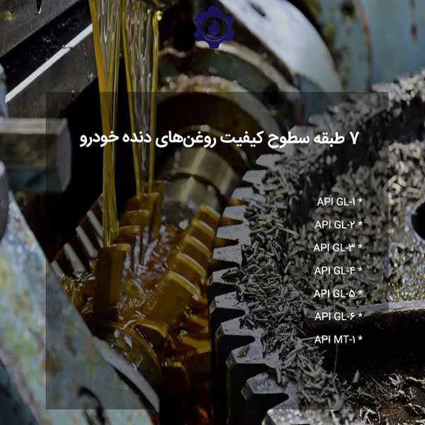 7 طبقه سطوح کیفیت روغن‌های دنده خودرو