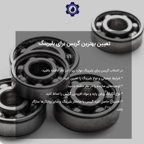 تعیین بهترین گریس برای بلبرینگ