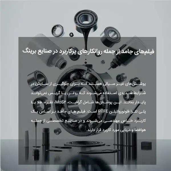 فیلم‌های جامد از جمله روانکارهای پرکاربرد در صنایع برینگ