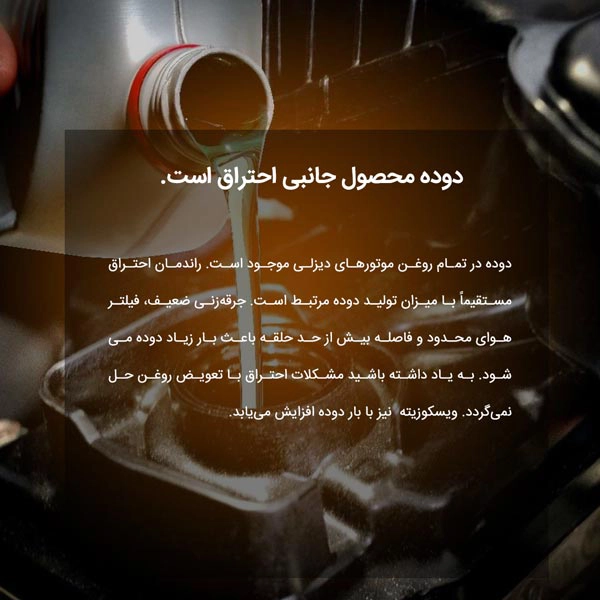 دوده محصول جانبی احتراق است.