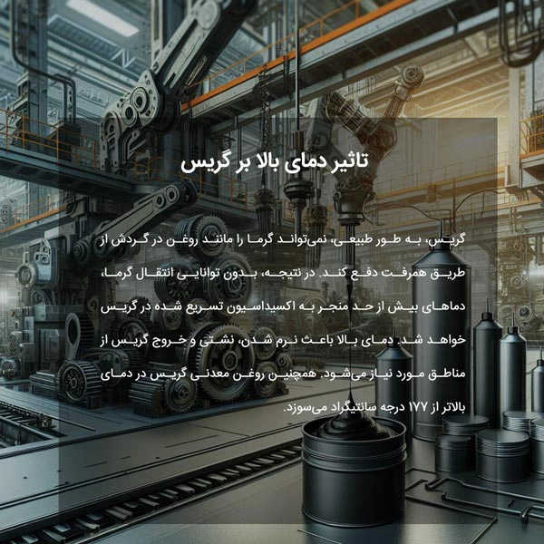 تاثیر دمای بالا بر گریس